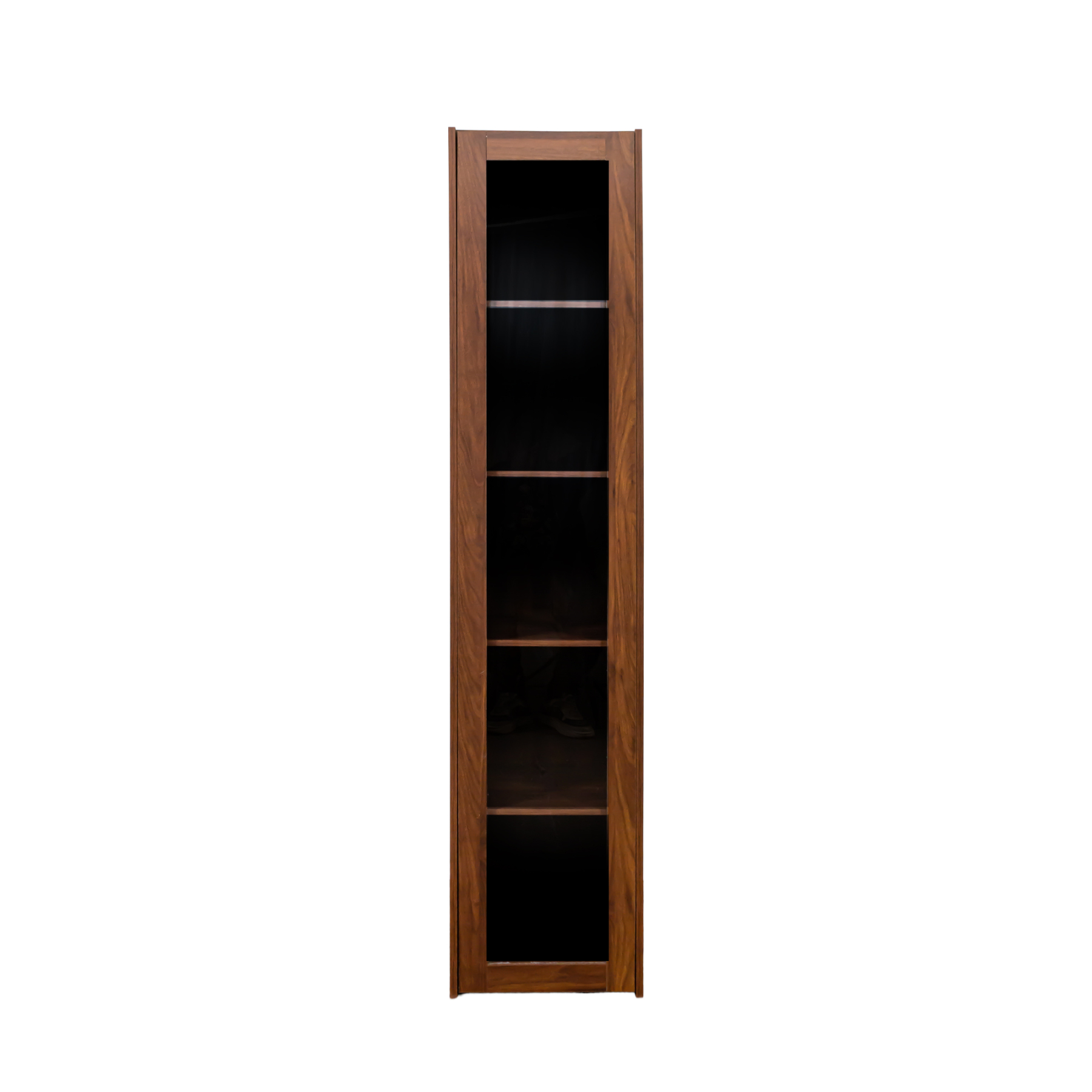 5-Shelf Tall Display Cabinet w/ Glass Door & LED Lights | Curio Storage Cabinet