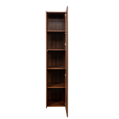 5-Shelf Tall Display Cabinet w/ Glass Door & LED Lights | Curio Storage Cabinet