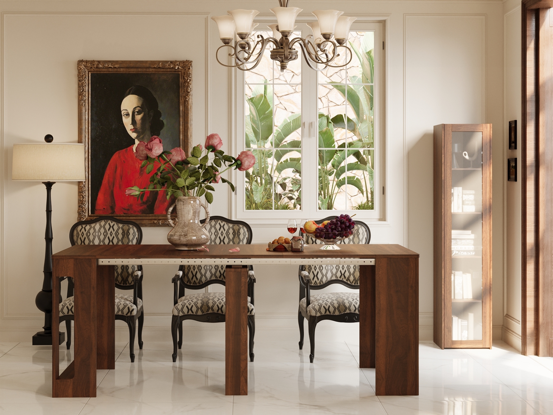 Space-Saving Extendable Console Table Seats 2 - 8, 19" to 78" | Transformer Dining Table