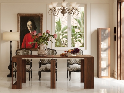 Space-Saving Extendable Console Table Seats 2 - 8, 19" to 78" | Transformer Dining Table