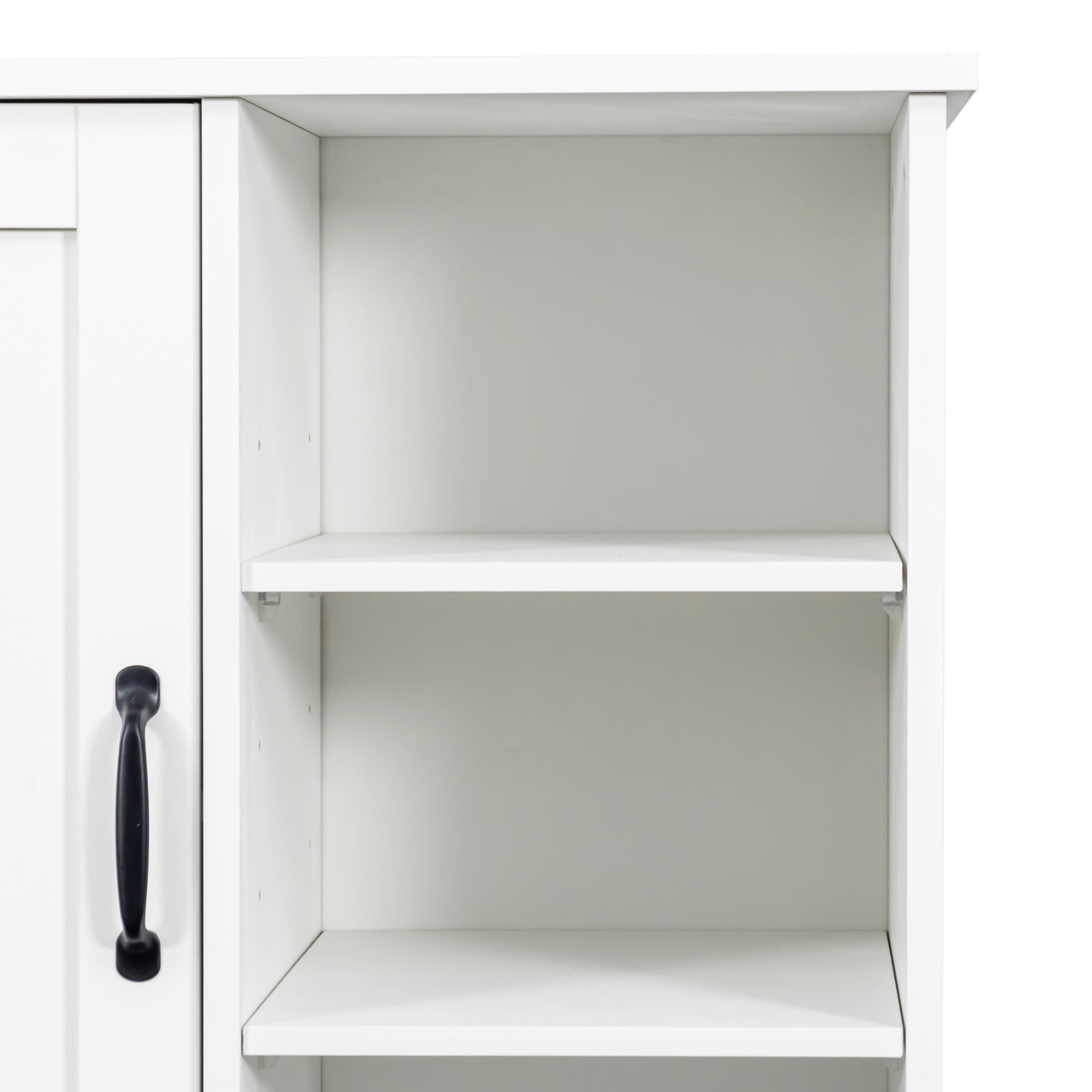 63" Laundry Storage Cabinet with Tilt-Out Hampers & Adjustable Shelves
