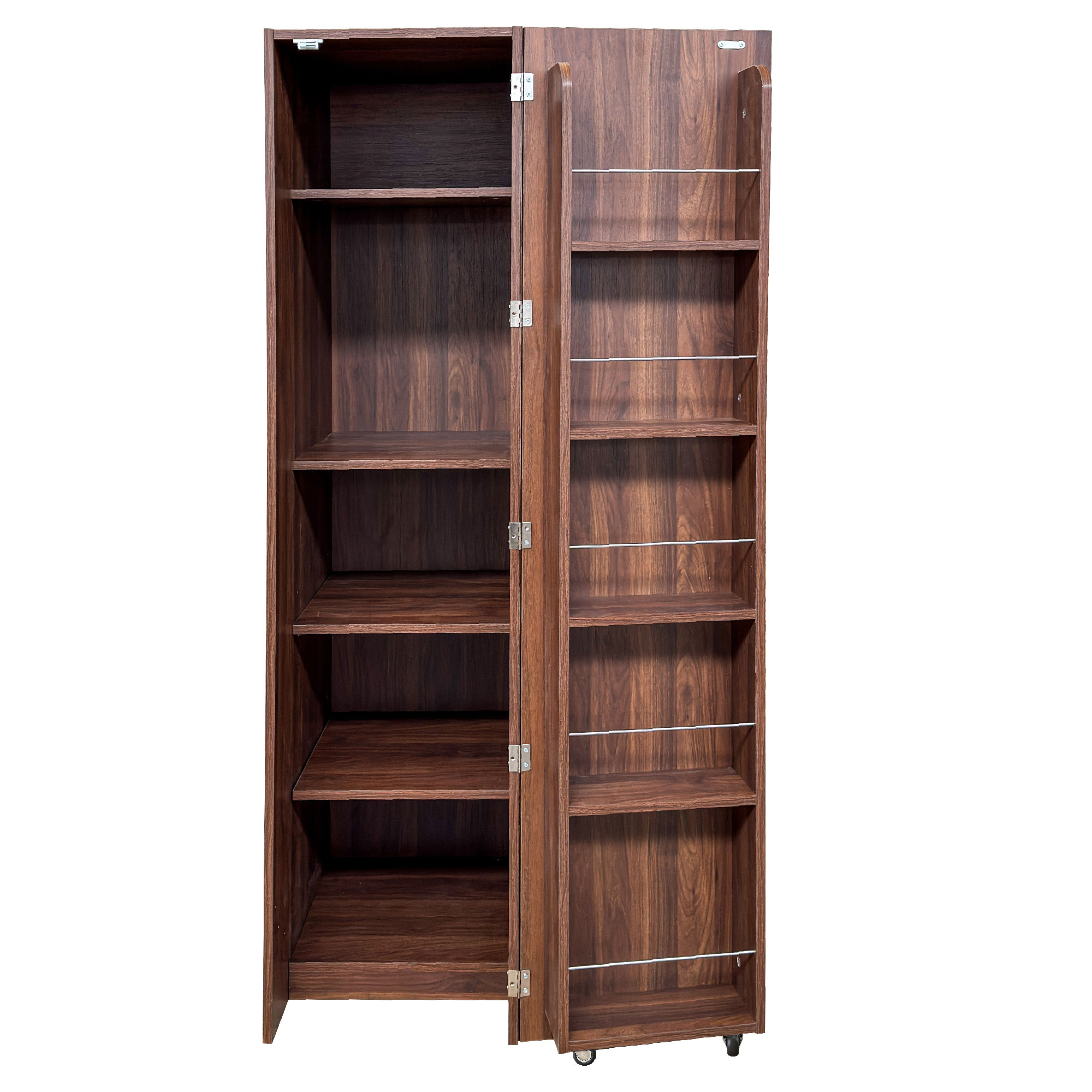63" Tall Kitchen Pantry Cabinet with Door Shelves & Interior Storage
