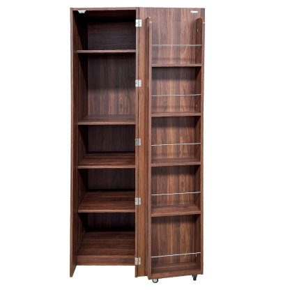 63" Tall Kitchen Pantry Cabinet with Door Shelves & Interior Storage