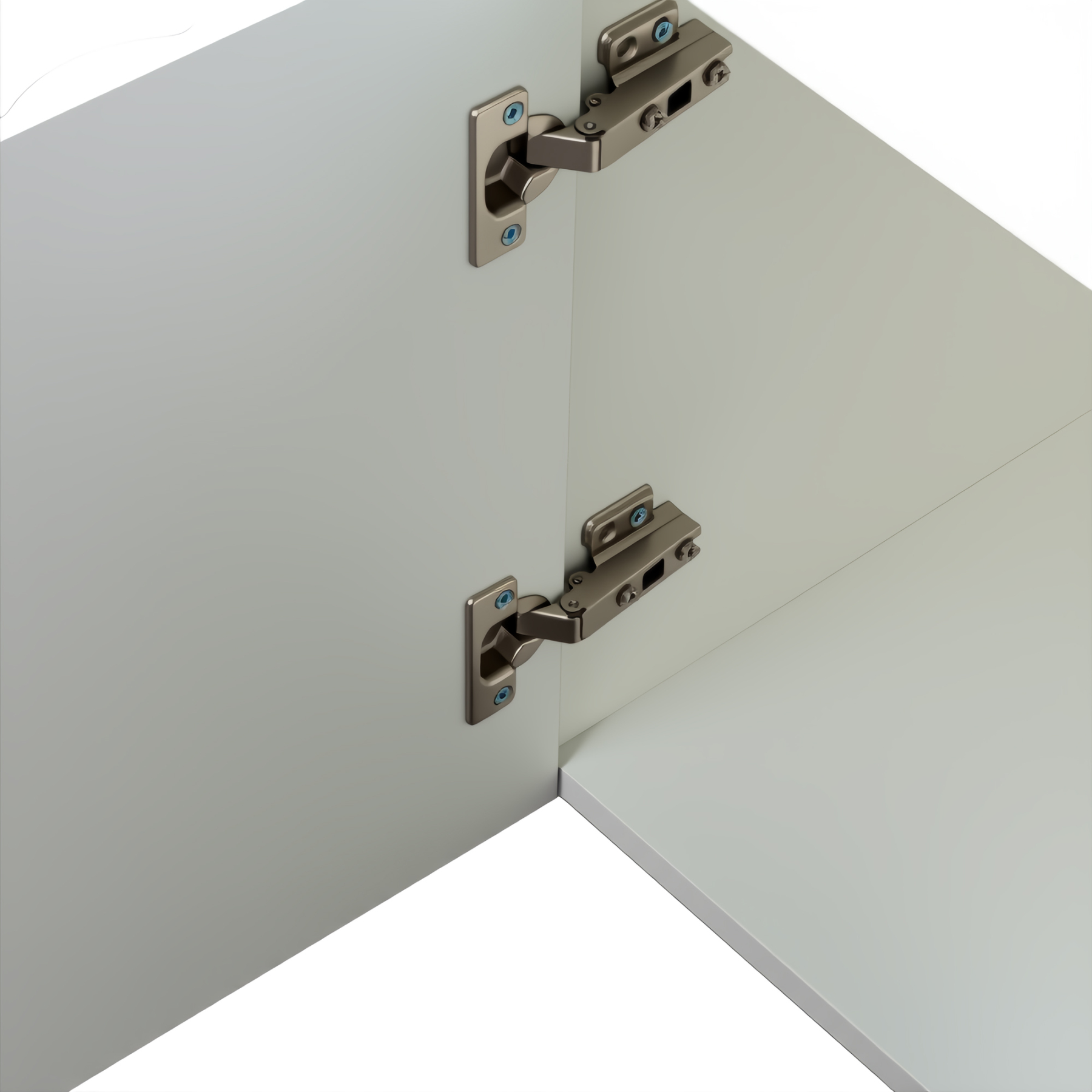 71" Modern White TV Stand with 2 Fluted Cabinet Doors & 2 Drawers