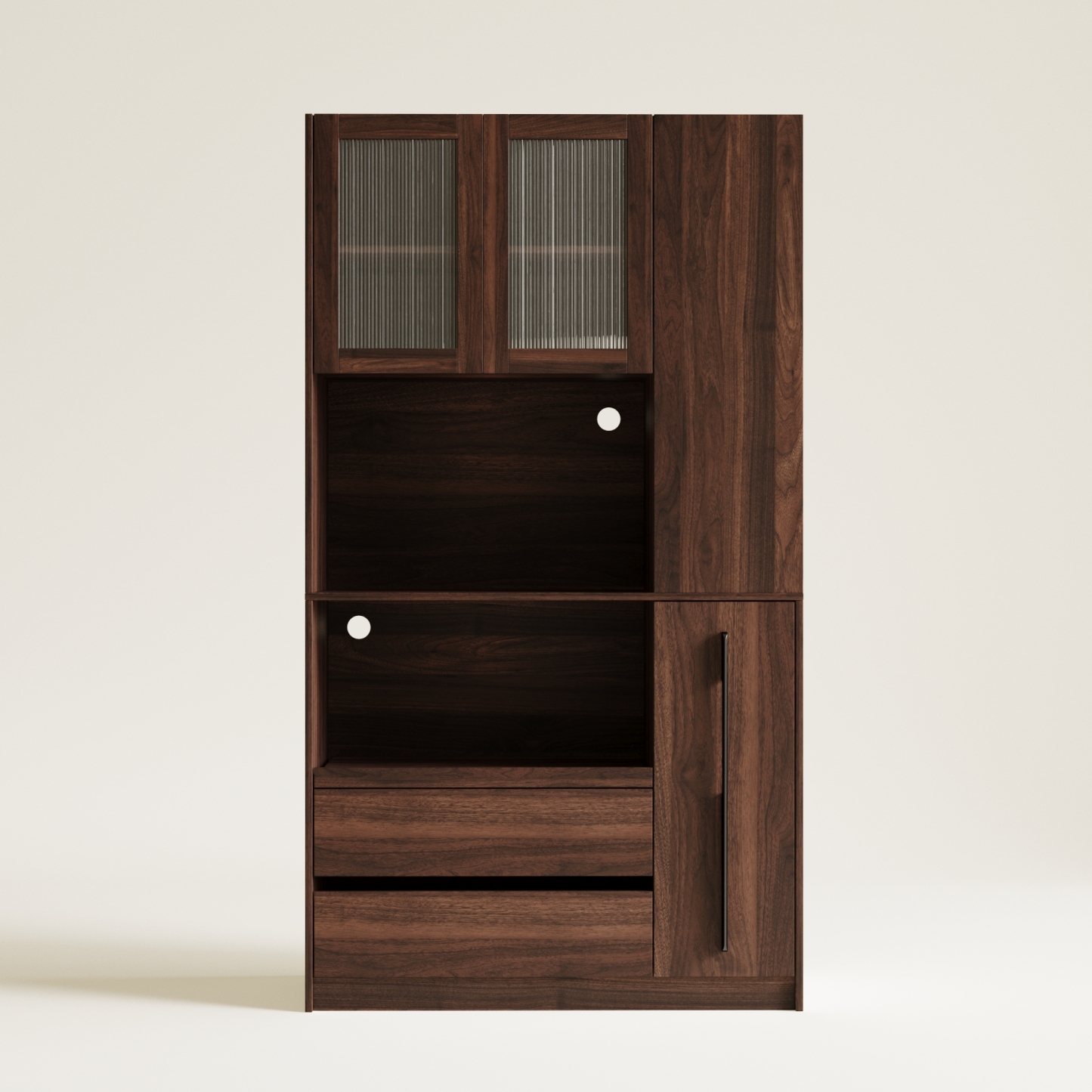 71" Kitchen Pantry Cabinet w/ Pull-out Shelf, 2 Drawers & Versatile Storage