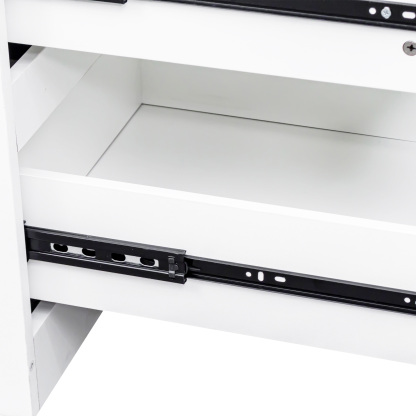 71" Modern Tall Storage Cabinet with Drawers and Door Shelves, Kitchen Pantry