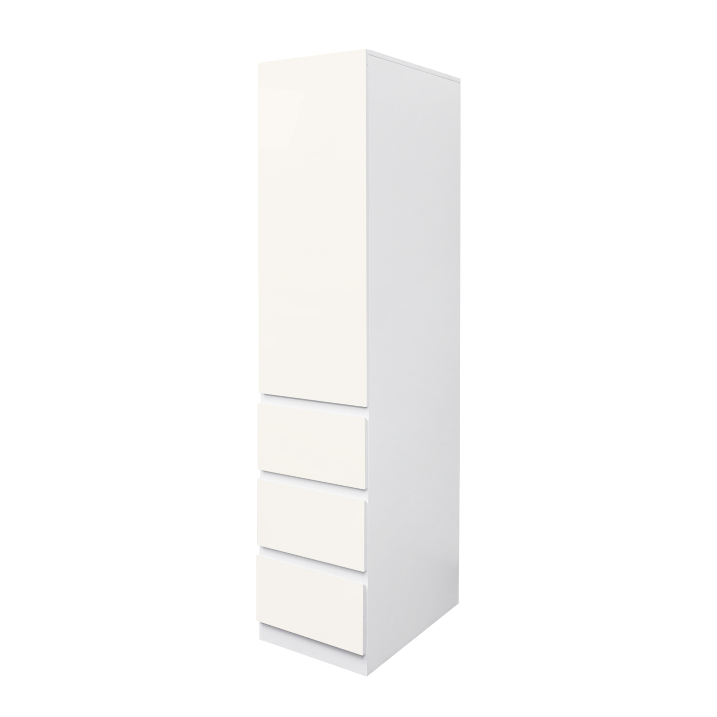 71" Modern Tall Storage Cabinet with Drawers and Door Shelves, Kitchen