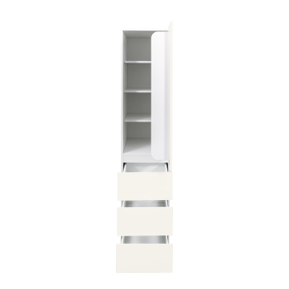 71" Modern Tall Storage Cabinet with Drawers and Door Shelves, Kitchen Pantry