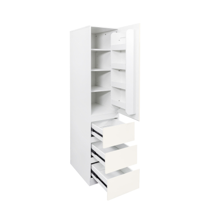 71" Modern Tall Storage Cabinet with Drawers and Door Shelves, Kitchen Pantry
