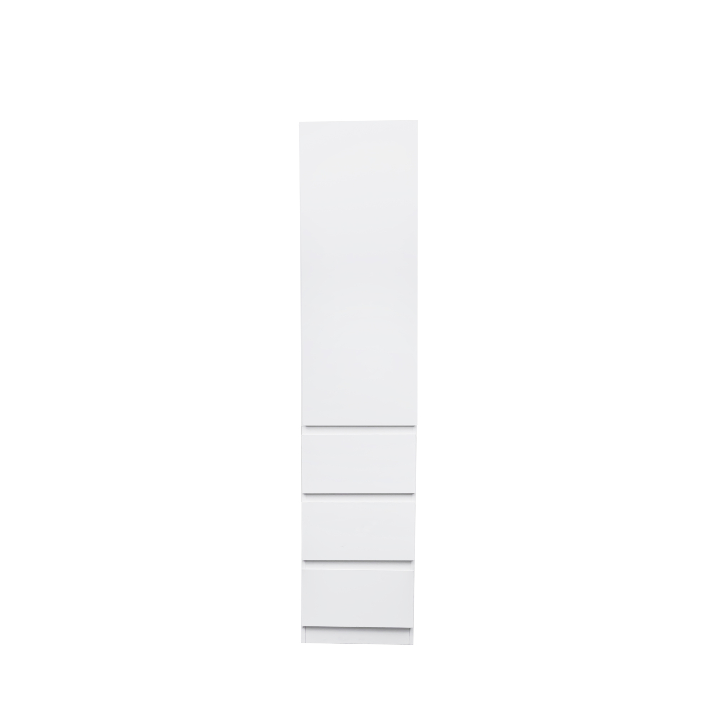 71" Modern Tall Storage Cabinet with Drawers and Door Shelves, Kitchen Pantry
