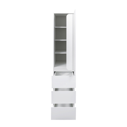71" Modern Tall Storage Cabinet with Drawers and Door Shelves, Kitchen Pantry