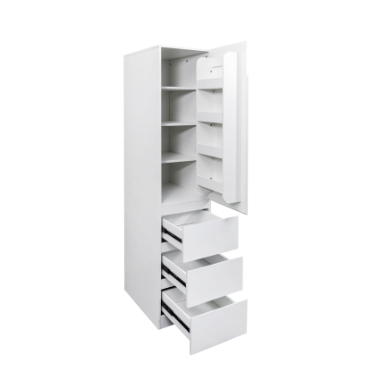 71" Modern Tall Storage Cabinet with Drawers and Door Shelves, Kitchen Pantry