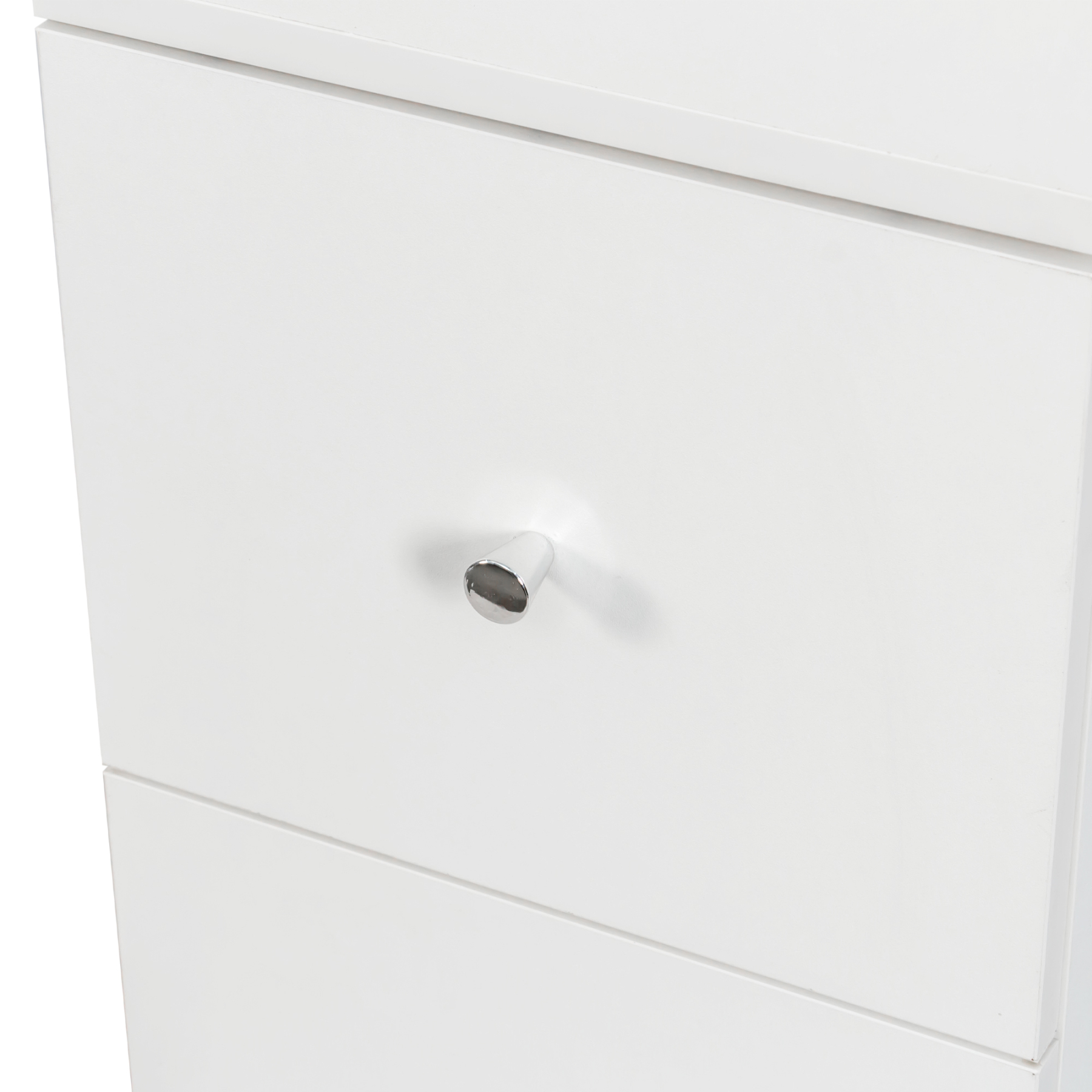 71" Narrow Display Storage Cabinet w/ 4-Tier Shelf and 3 Side Drawers