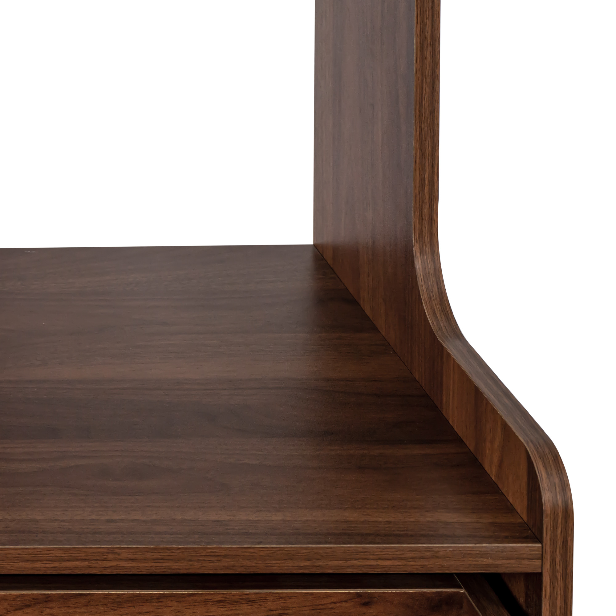 71" Narrow Kitchen Pantry Cabinet with Hutch, Drawer & Microwave Stand