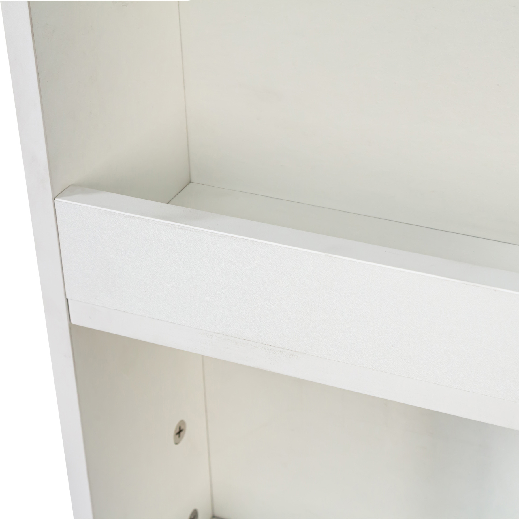 71" Narrow Storage Cabinet w/ 4-Tier Open Shelves & 3 Side Drawers