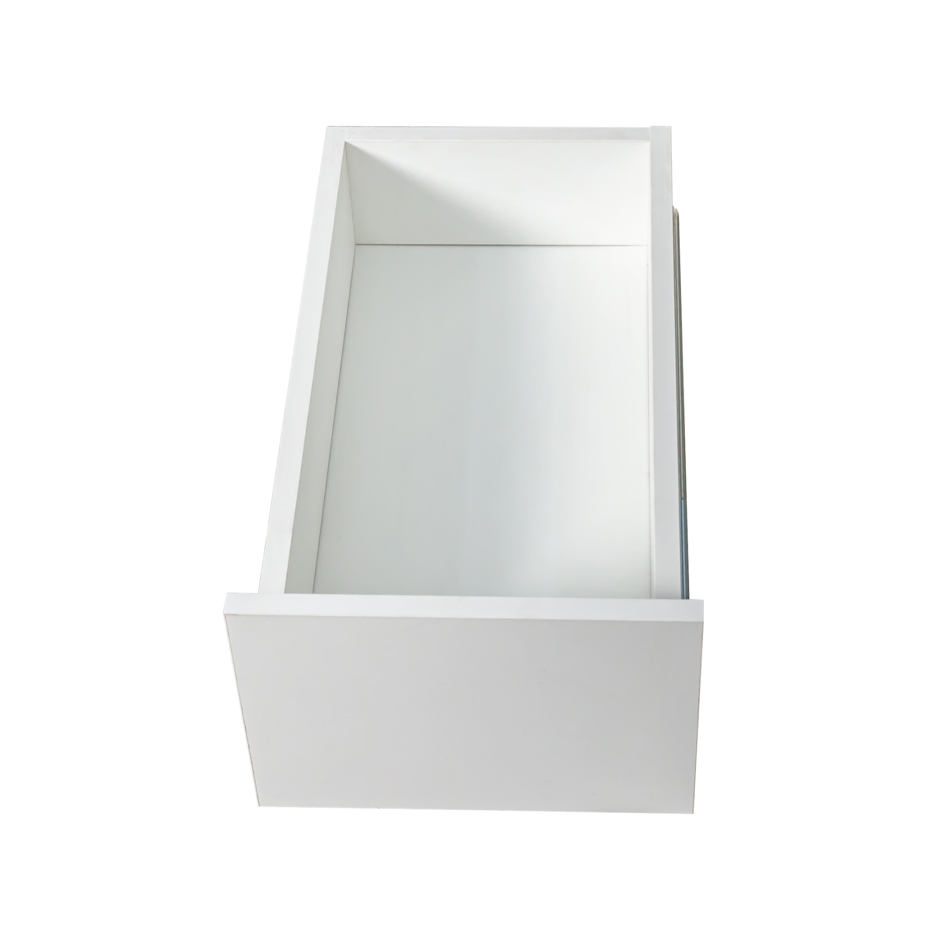 71" Narrow Storage Cabinet w/ 4-Tier Open Shelves & 3 Side Drawers