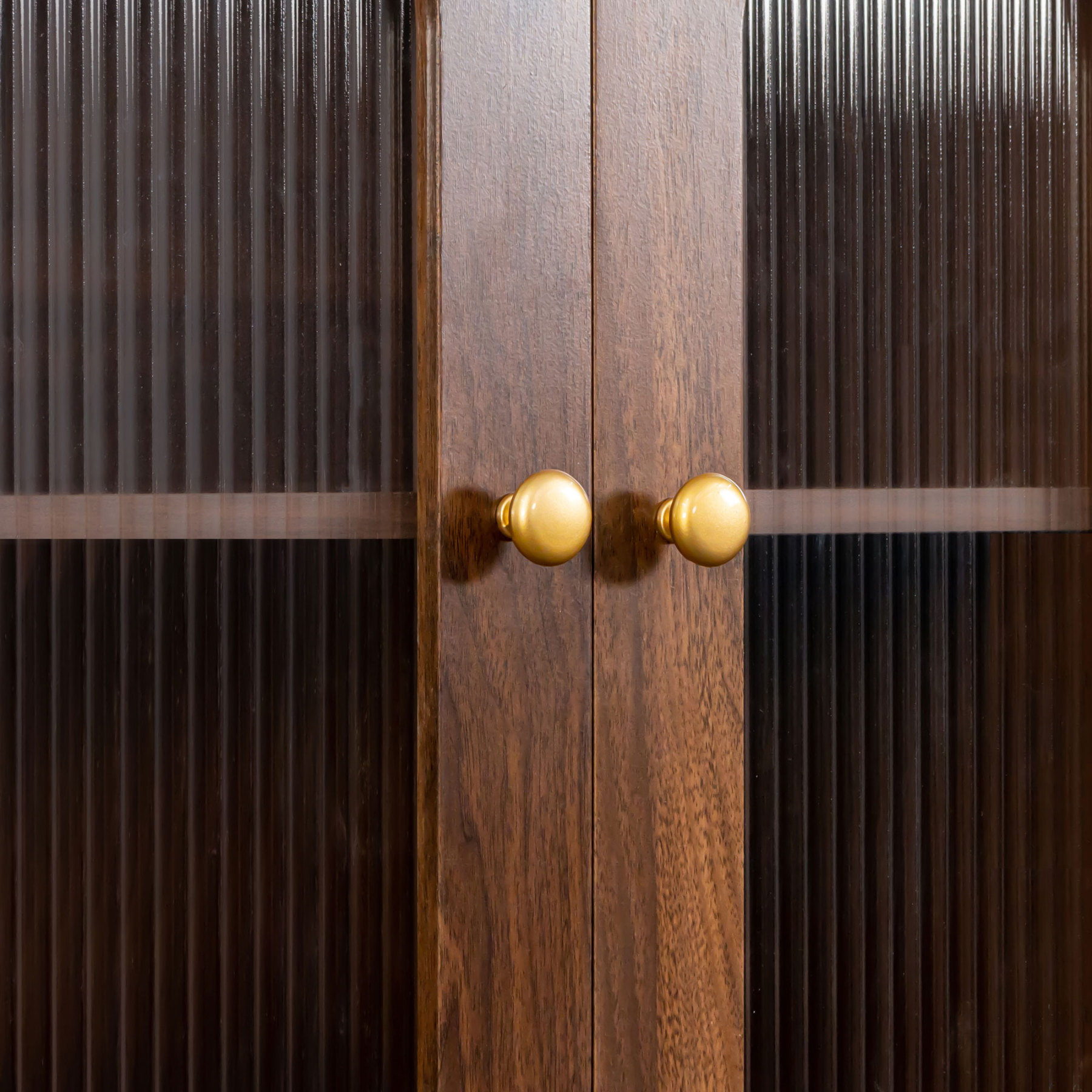 71" Rustic Bookcase with Foldable Desk & Glass Doors for Home Office | Space-Saving