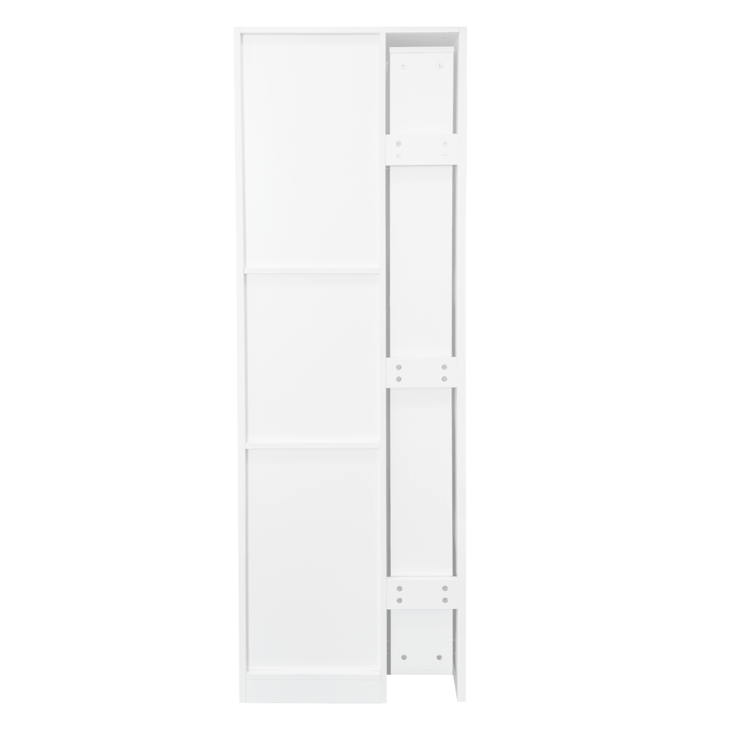 71" Slim Kitchen Pantry Cabinet w/ Clear Door & Pull-Out Shelf | Multifunctional