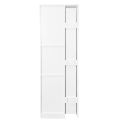 71" Slim Kitchen Pantry Cabinet w/ Clear Door & Pull-Out Shelf | Multifunctional
