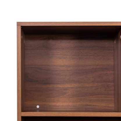 71" Tall Bookshelf with 10 Cubes & 3 Doors for Home Office, Living Room, Study