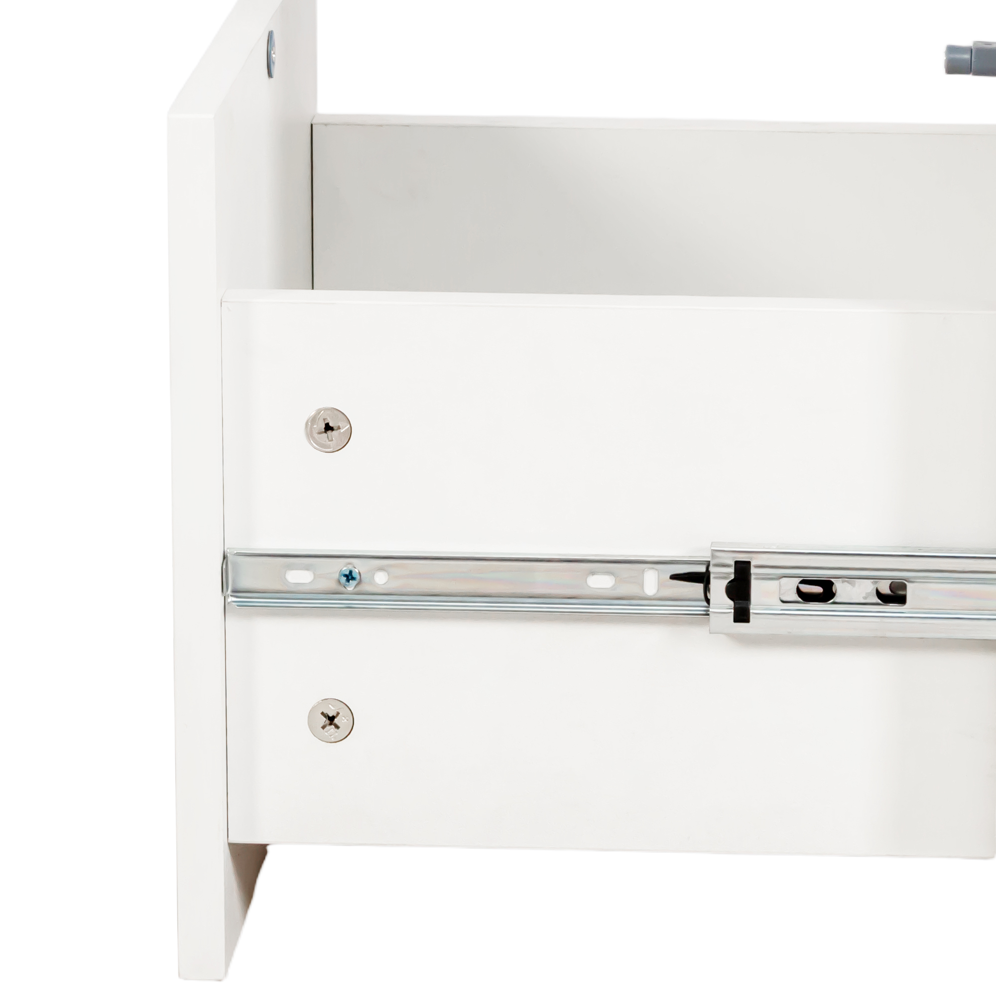 71" Tall Narrow Storage Cabinet with Doors, Pegboard and Drawers 