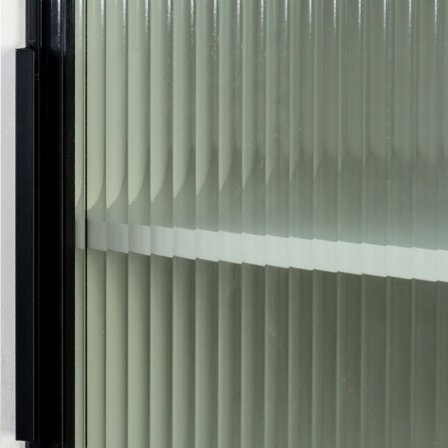 71" Tall Narrow Storage Cabinet with Ribbed Door and 3 Drawers, White