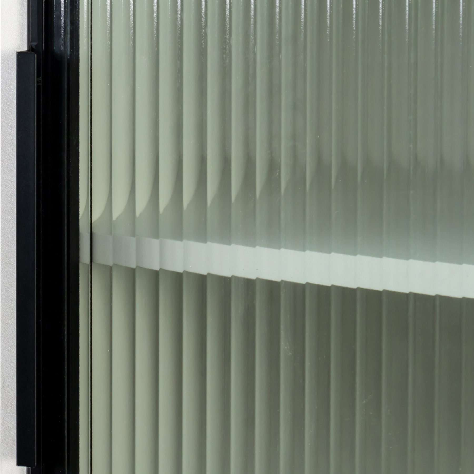 71" Tall Narrow Storage Cabinet with Ribbed Door and 3 Drawers, White