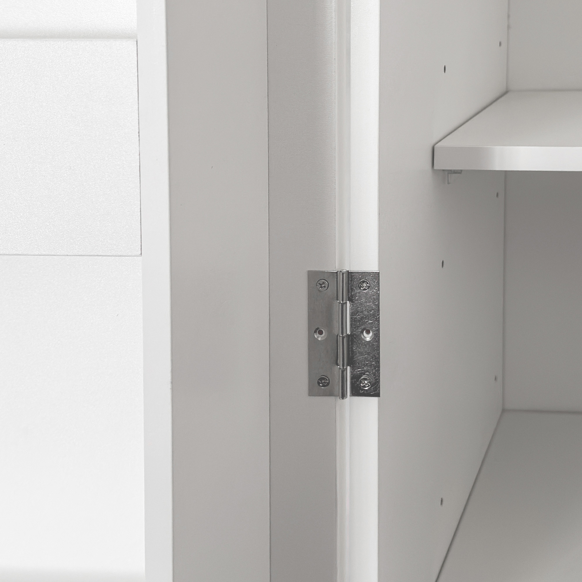 71" White Multipurpose Kitchen Pantry Cabinet w/ Doors & Adjustable Shelves