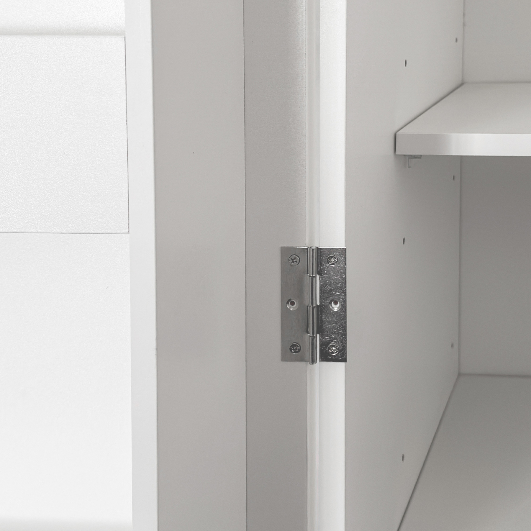 71" White Multipurpose Kitchen Pantry Cabinet w/ Doors & Adjustable Shelves