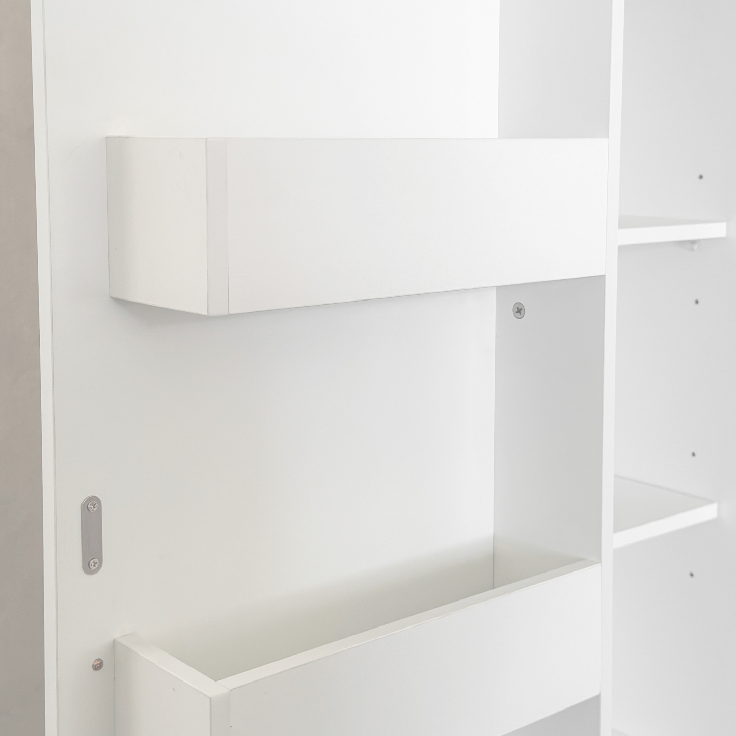 71" White Multipurpose Kitchen Pantry Cabinet w/ Doors & Adjustable Shelves