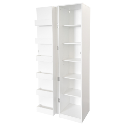 71" White Multipurpose Kitchen Pantry Cabinet w/ Doors & Adjustable Shelves