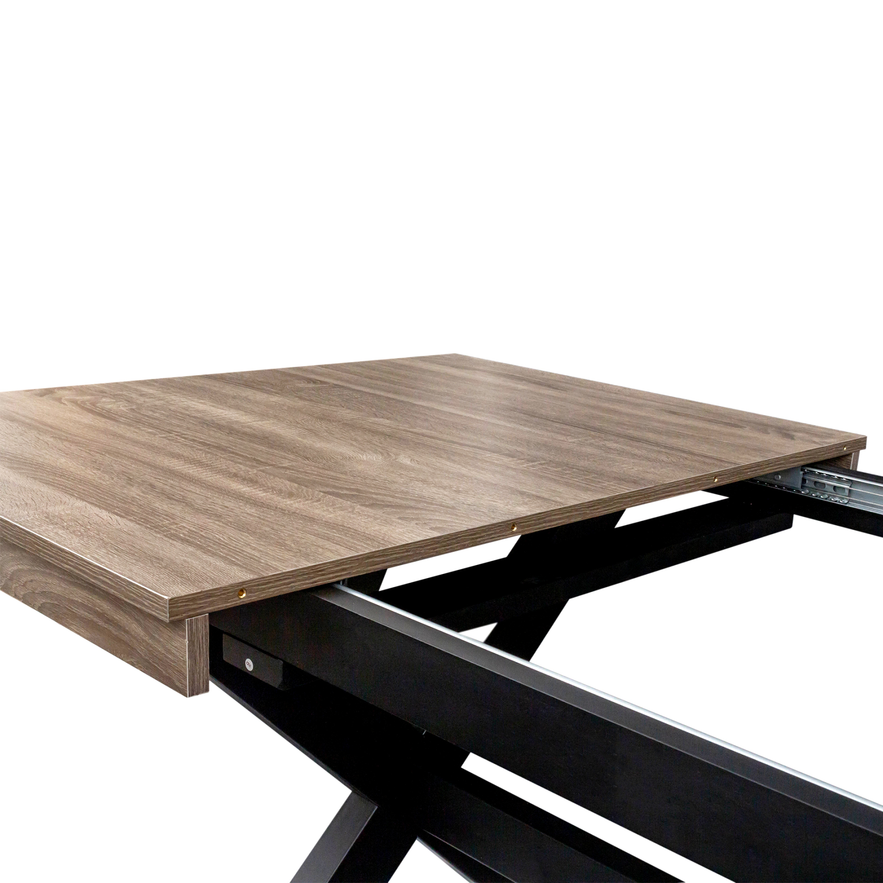 Modern Extendable Dining Table w/ X-Legs | Space-Saving & Versatile