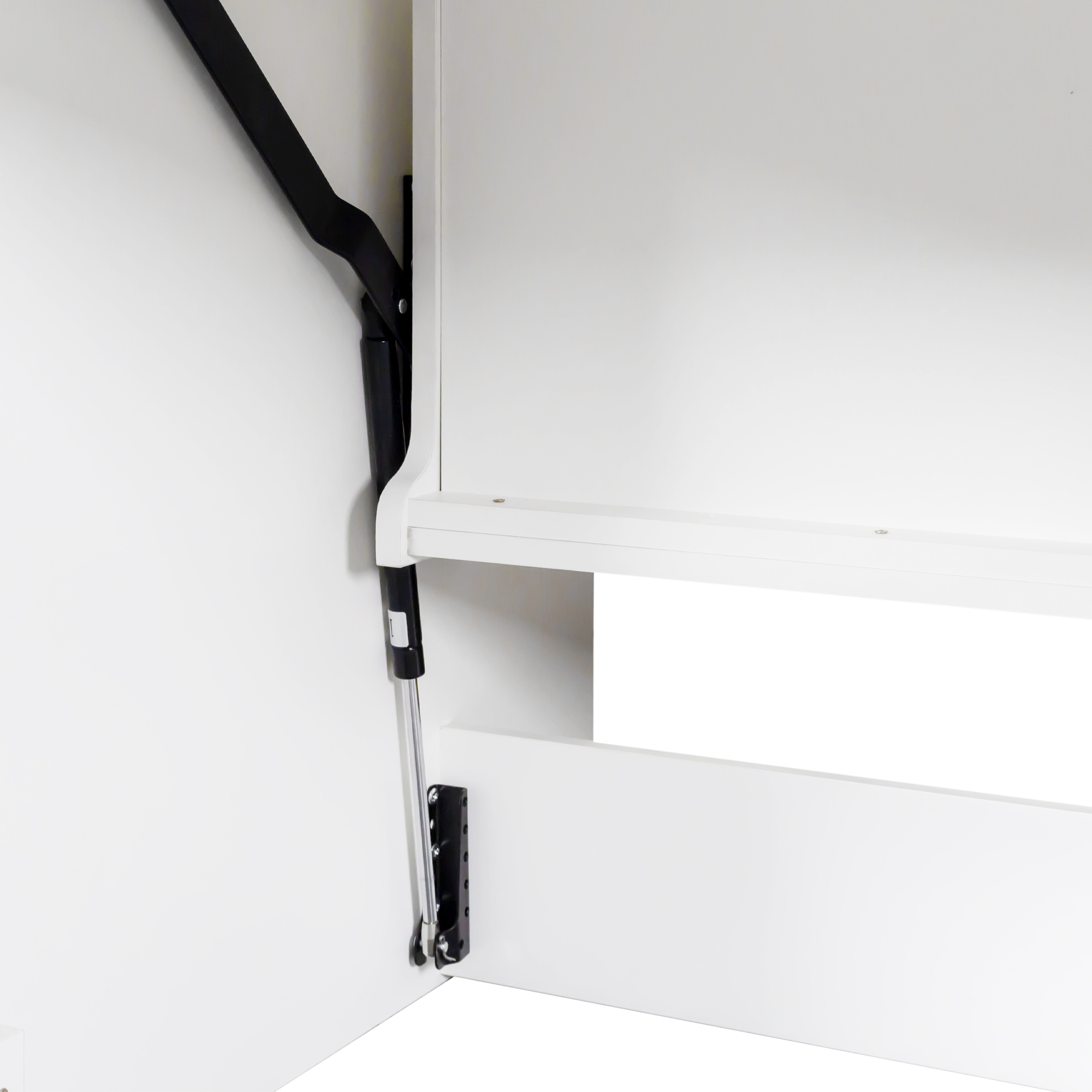 Horizontal Murphy Bed with Desk for Small Apartments, Offices, Guest Room