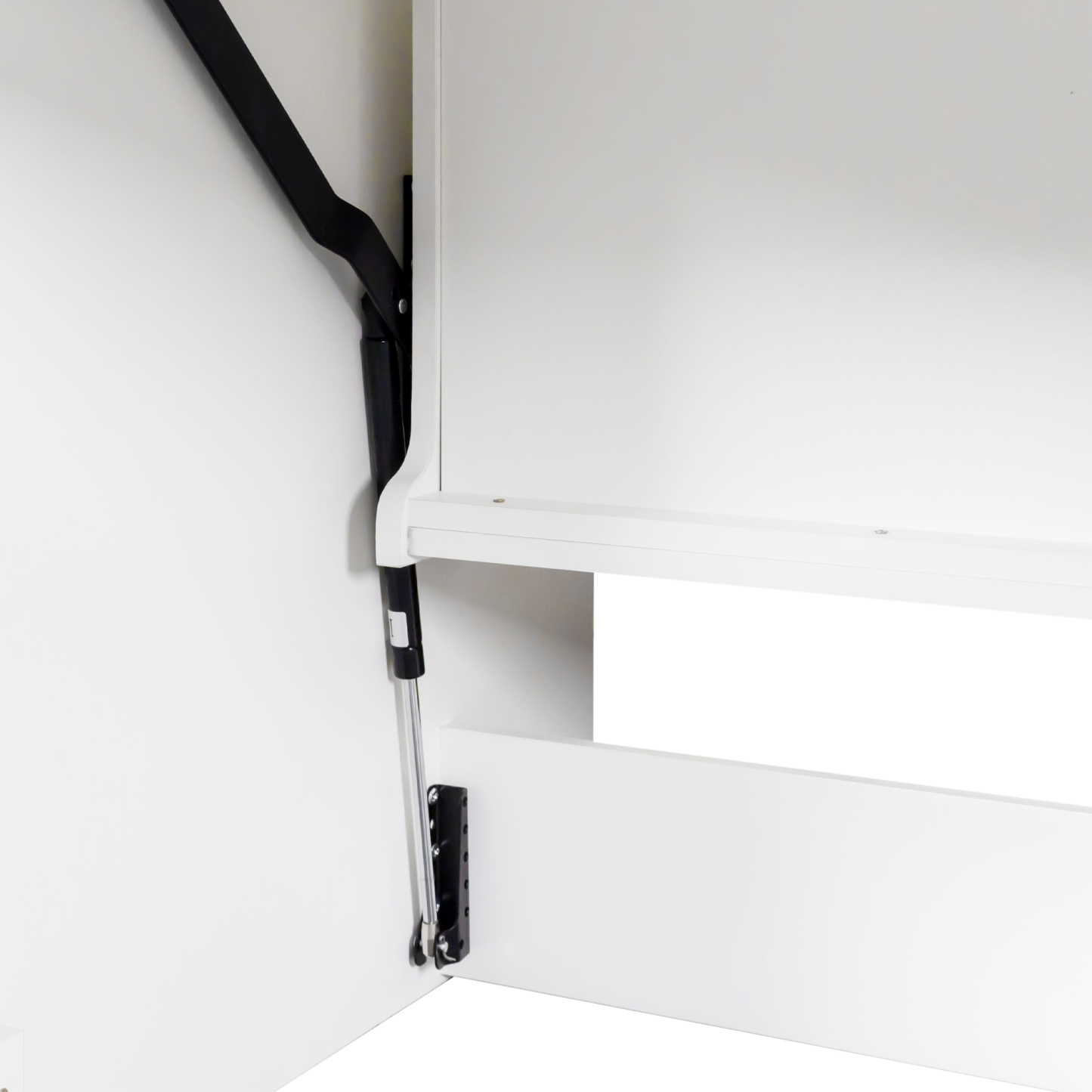 Horizontal Murphy Bed with Desk for Small Apartments, Offices, Guest Room
