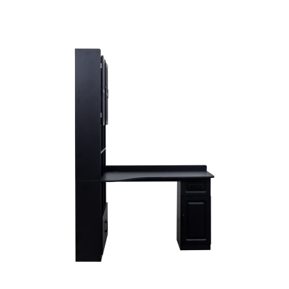 L-Shaped Corner Computer Desk with Hutch and Storage Cabinet, 77"