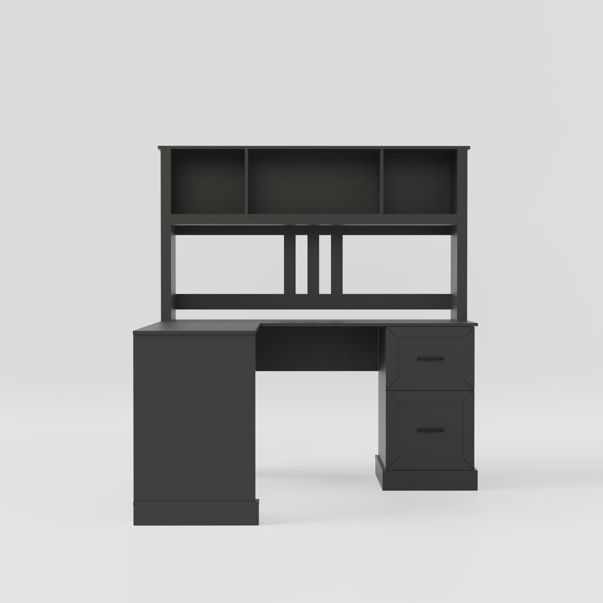 L-Shaped Desk with Hutch, Drawers & Storage for Office | Computer Desk