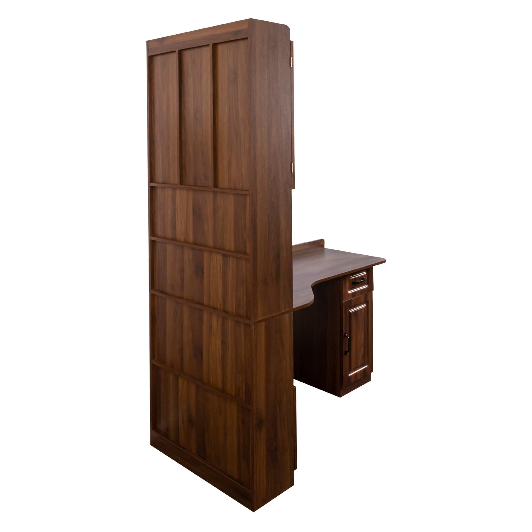 L-Shaped Desk with Hutch, Drawers and Storage Cabinet | Corner Desk
