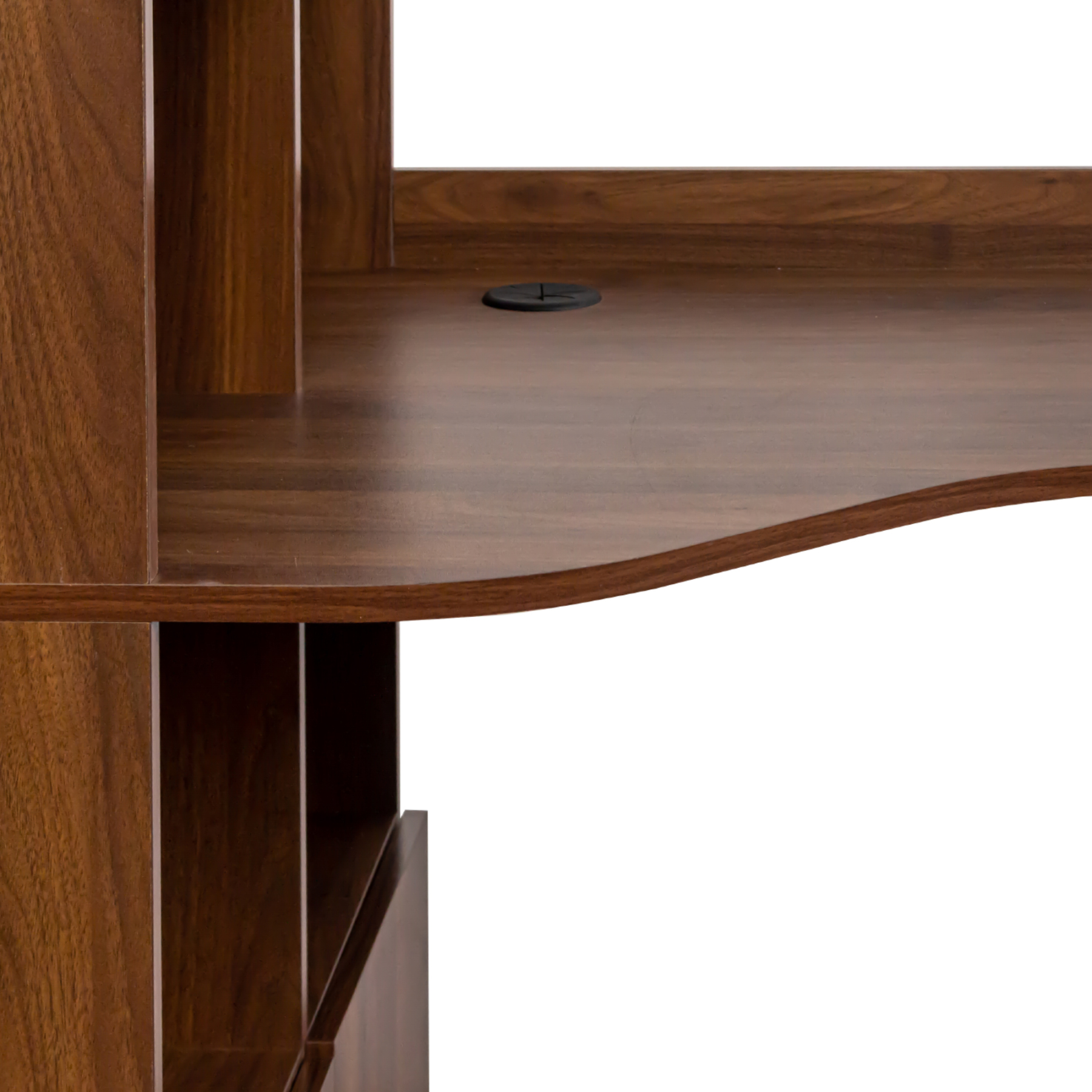 L-Shaped Desk with Hutch, Drawers and Storage Cabinet | Corner Desk