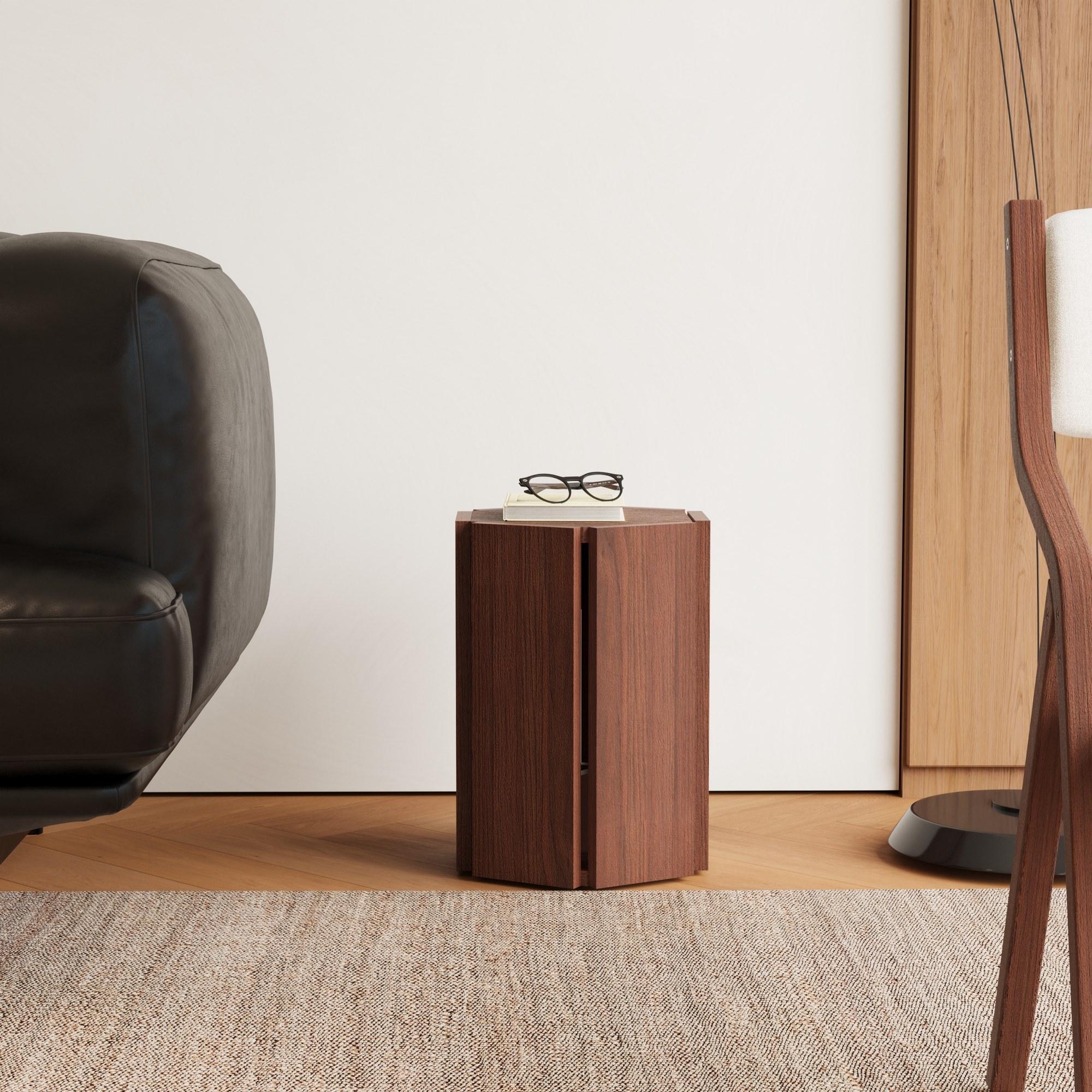 Hexagonal Stacking Stools (Set of 2) | Modular Side Table & Seat