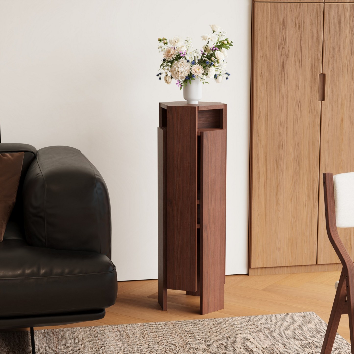 Hexagonal Stacking Stools (Set of 2) | Modular Side Table & Seat