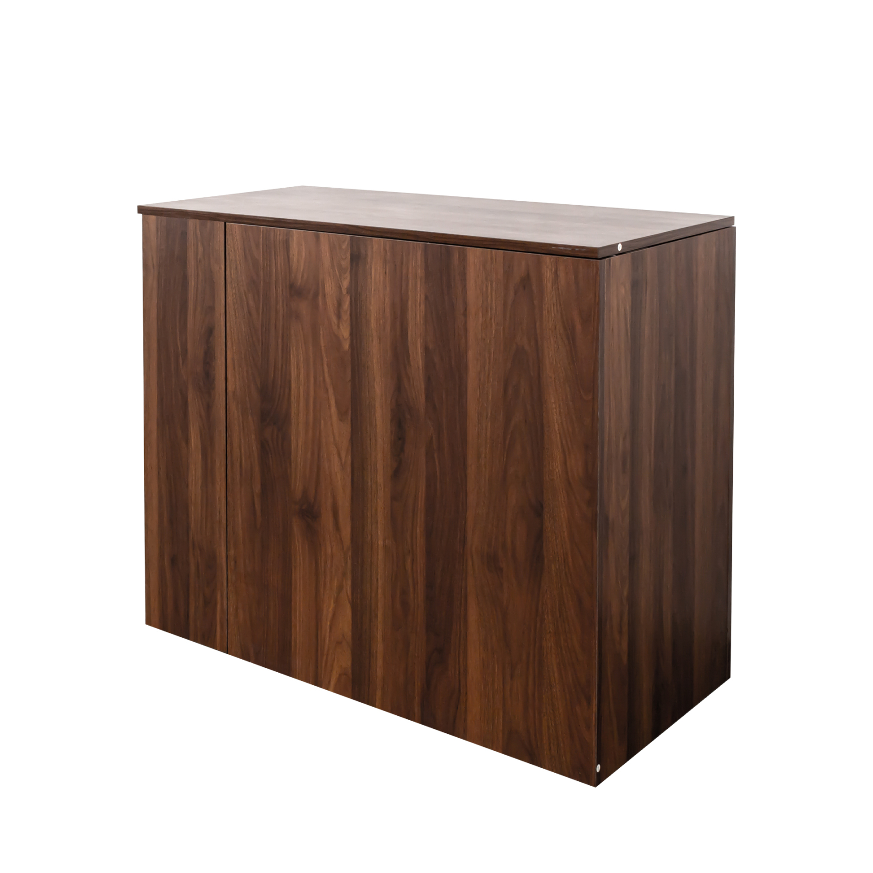 Modern Extendable Computer Desk w/ Drawers & Storage Shelves, Walnut