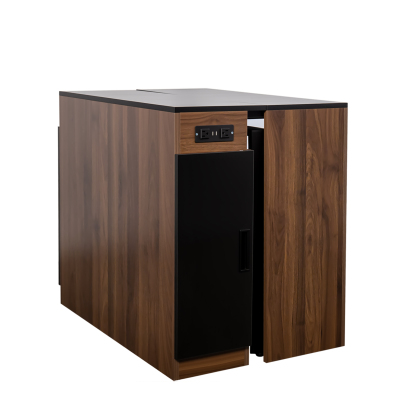 Modern Extendable Dining Table w/ Built-In Outlet & Storage for 2-12 People