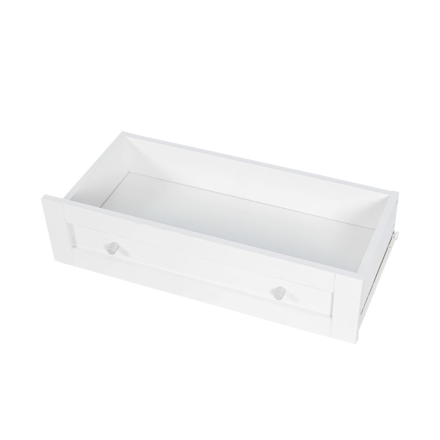 Modern Kitchen Storage Cabinet w/ Hutch, Microwave Shelf & Glass Doors - White
