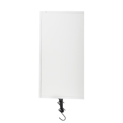 Modern Wall-Mounted Bathroom Cabinet with Hanging Rod, Hooks & Tissue Slot 
