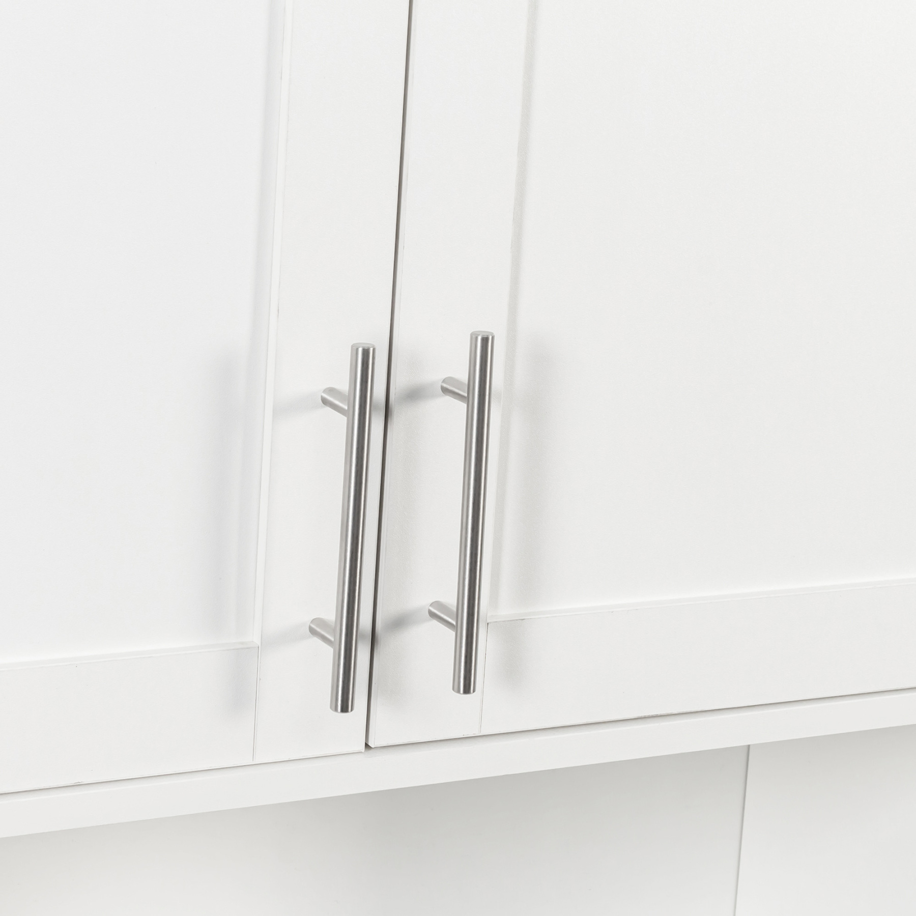 Modern Wall-Mounted Bathroom Cabinet with Mirror, Storage & Tissue Slot 