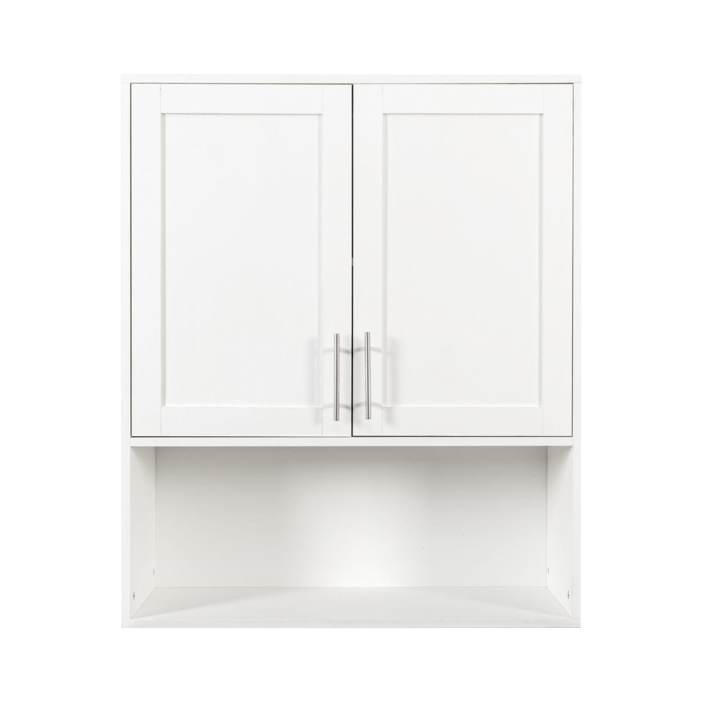 Modern Wall-Mounted Bathroom Cabinet with Mirror, Storage & Tissue Slot 