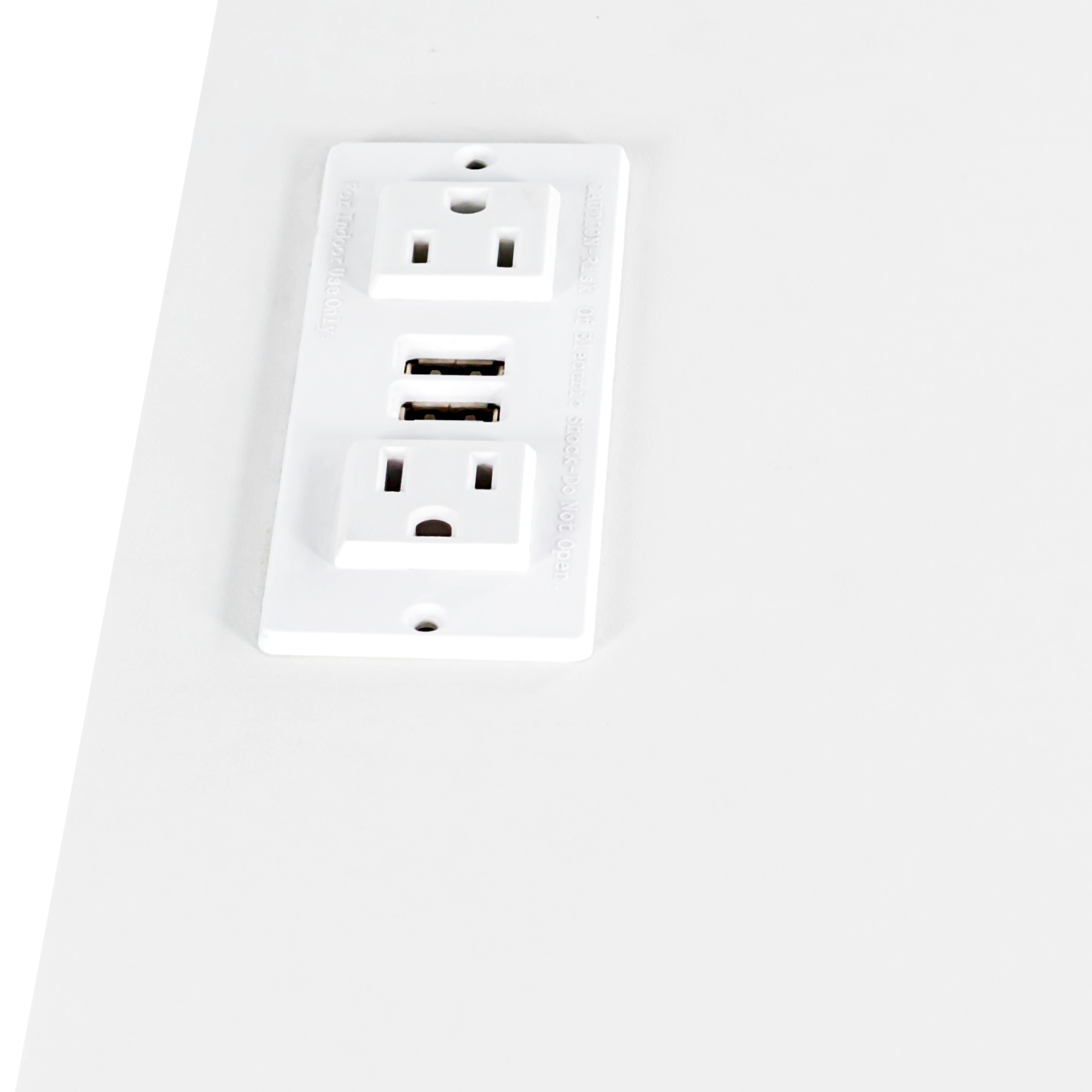 Modern White Vanity Desk with Adjustable LED Lighted Mirror, Drawers and Shelves 