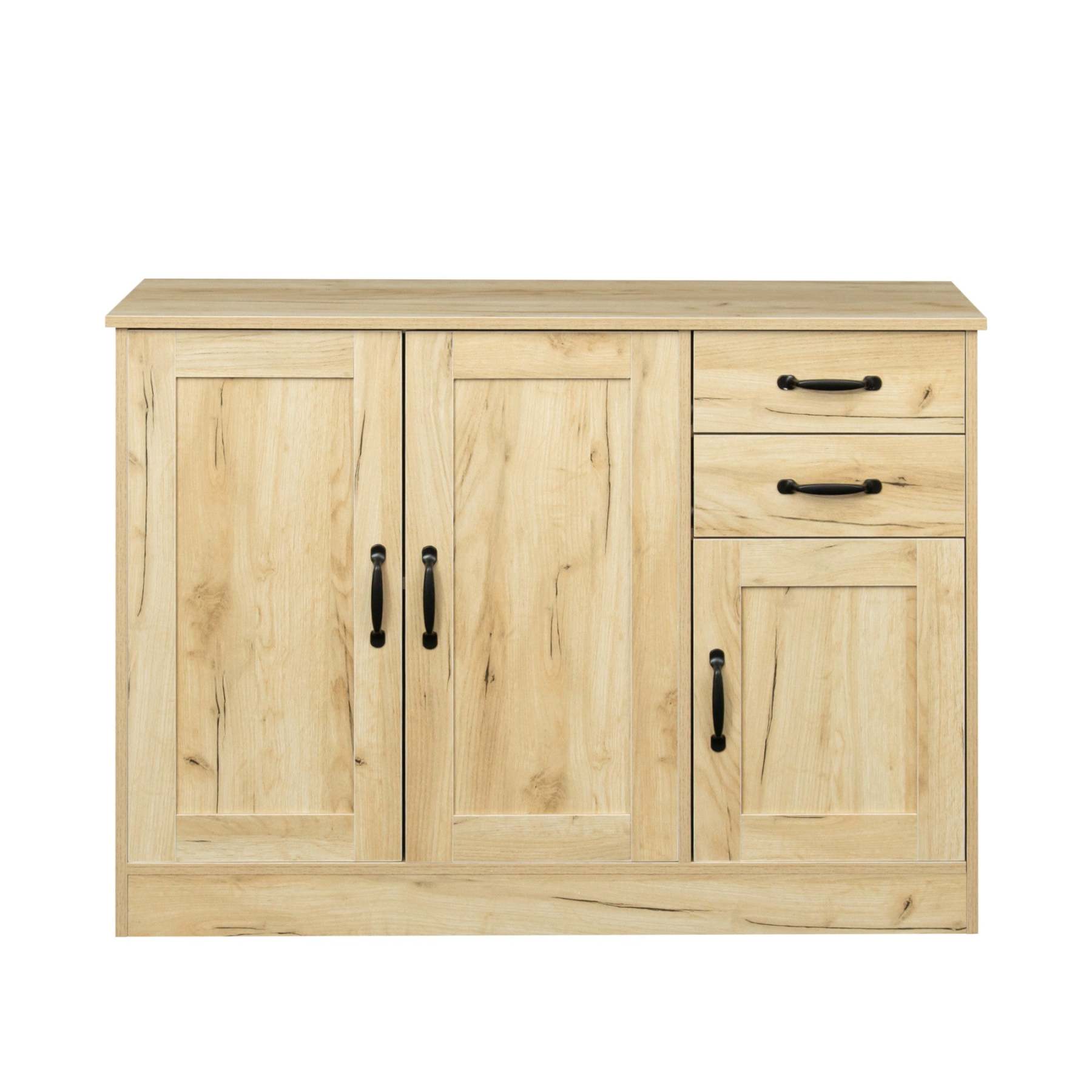 43" Wood Buffet Sideboard w/ 2 Doors, 1 Storage, and 2 Drawers