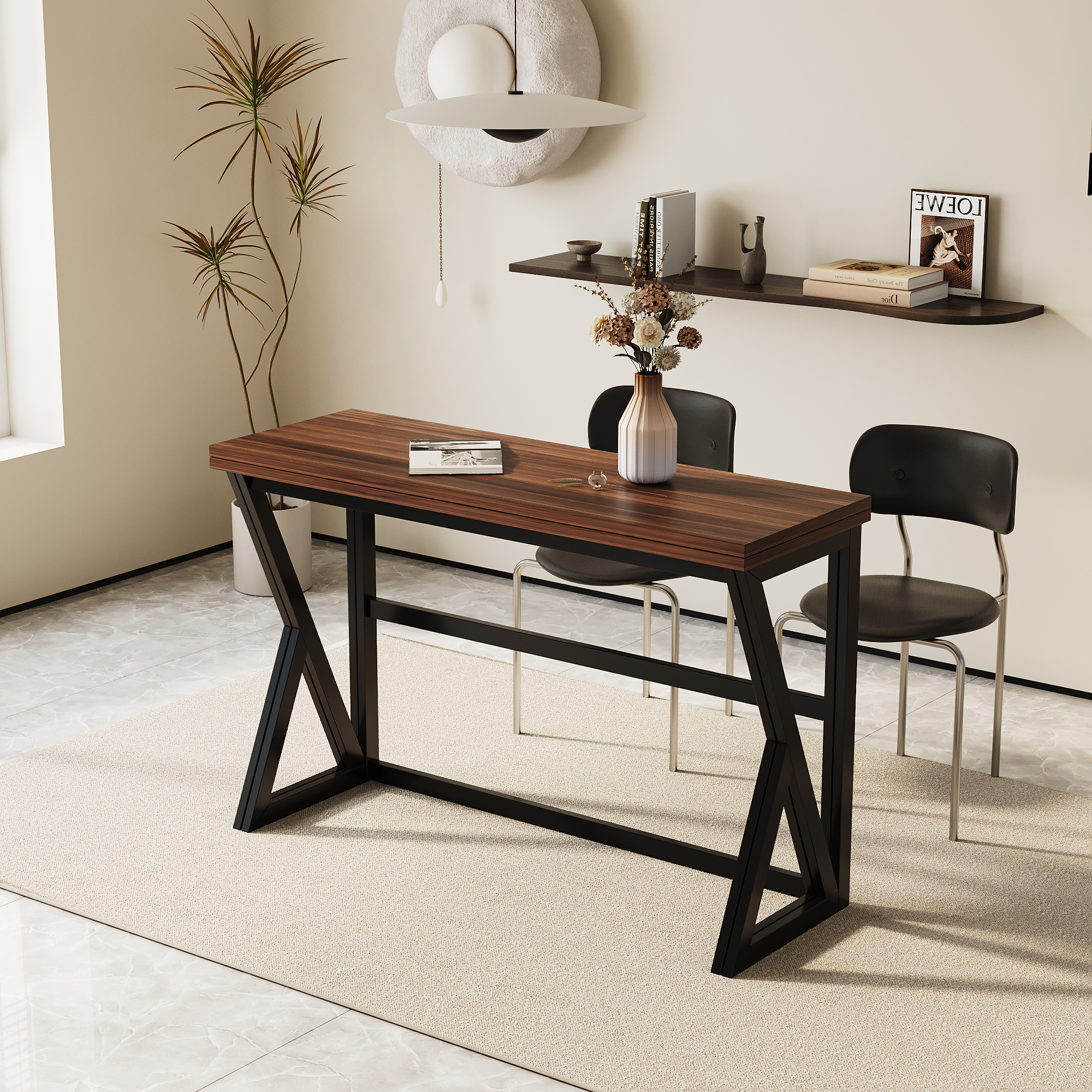 Joysource Foldable Dining Table for Small Spaces | Kitchen Table