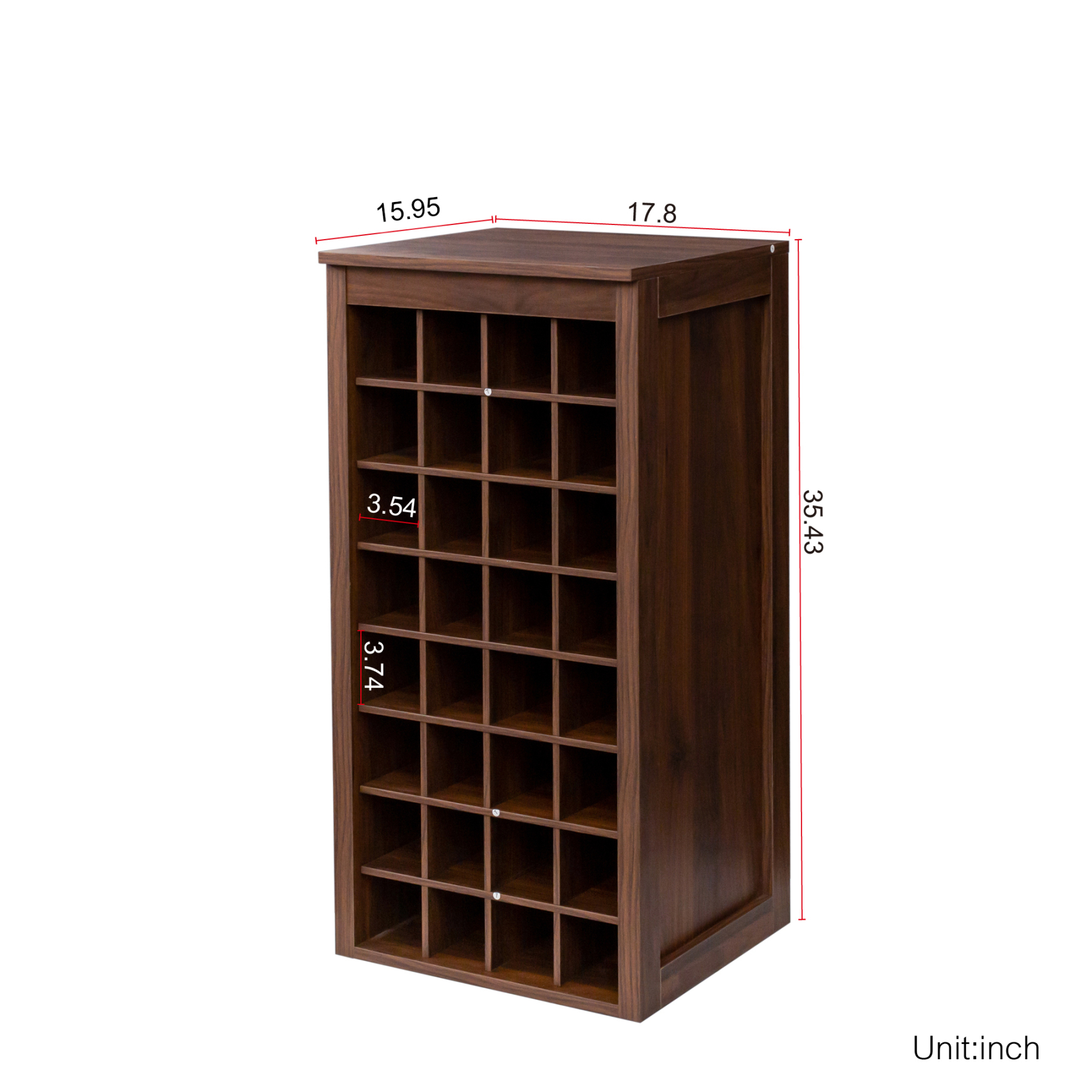 Modern Bar Cabinet 32-Bottle for Storage & Display - Joysource